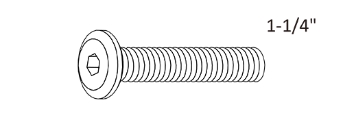 1-1/4" Allen Head Bolt (AHB)