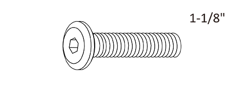 1-1/8" Allen Head Bolt (AHB)