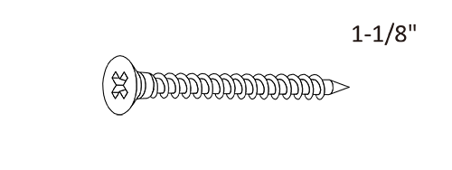 1-1/8" Wood Screw (WS)