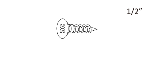 1/2" Phillips Head Screw (PHS)