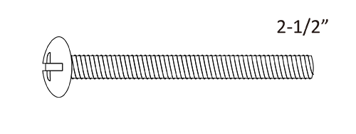 2-1/2" Round Head Bolt (RHB)
