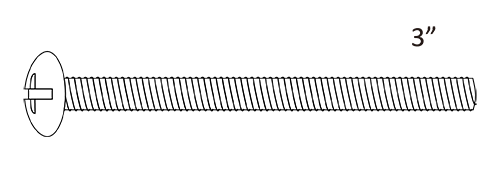 3" Round Head Bolt (RHB)